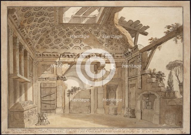 Design for the paintings in the cell of Father Lesueur in the Monastery of Santissima Trinità dei Mo