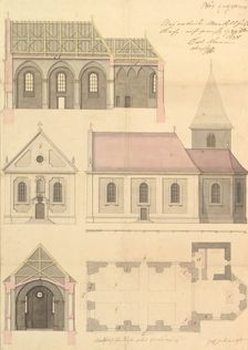 Design for the Parish Church of Merkershausen, 1738. Creator: Balthasar Neumann