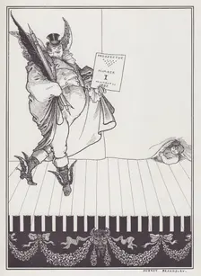 Design for the Prospectus of the Savoy, I, 1895. Creator: Aubrey Beardsley
