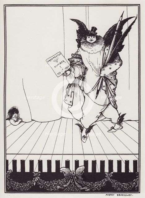 Design for the Prospectus of the Savoy, II, 1895. Creator: Aubrey Beardsley.