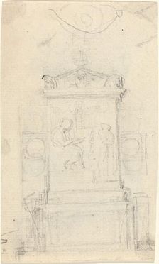 Design for the Tomb of Dr. Joseph Warton, probably c. 1804. Creator: John Flaxman