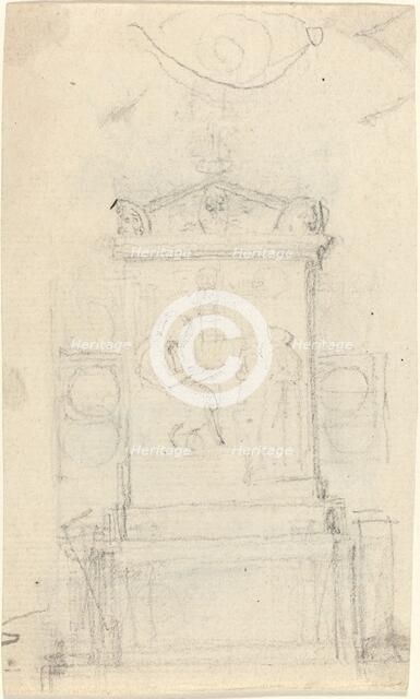 Design for the Tomb of Dr. Joseph Warton, probably c. 1804. Creator: John Flaxman.