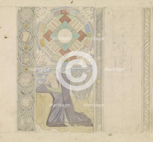 Design for the Tweede Bossche Wand: vision of John of Patmos, c. 1869-c. 1925. Creator: Antoon Derkinderen.