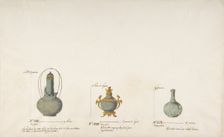 Design for Three Vases, ca. 1770-85. Creator: Anon