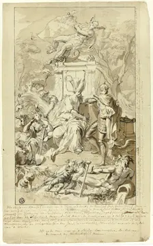 Design for Title Page: Allegory of the Submission of the City of Utrecht to Emperor Charles V, n.d. Creator: Jan Wandelaar