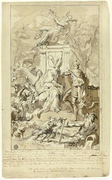 Design for Title Page: Allegory of the Submission of the City of Utrecht to Emperor Charles V, n.d. Creator: Jan Wandelaar