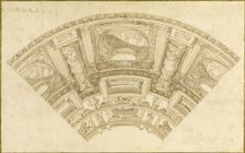 Design for Trompe l'Oeil Cupola, n.d. Creator: Unknown