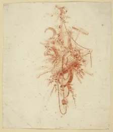Design for Trophy with Gardening Tools, n.d. Creator: Jean Baptiste Marie Huet