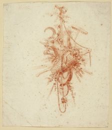 Design for Trophy with Gardening Tools, n.d. Creator: Jean Baptiste Marie Huet
