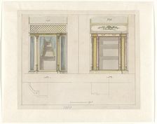 Design for two chests of drawers, c.1795-c.1800. Creator: Charles Heathcote Tatham
