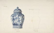 Design for Two Vases, ca. 1770-85. Creator: Anon