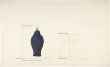 Design for Two Vases, ca. 1770-85. Creator: Anon
