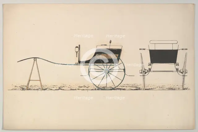 Design for Village Cart, 1850-74. Creator: Unknown.