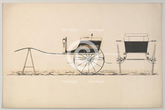 Design for Village Cart, 1850-74. Creator: Unknown.