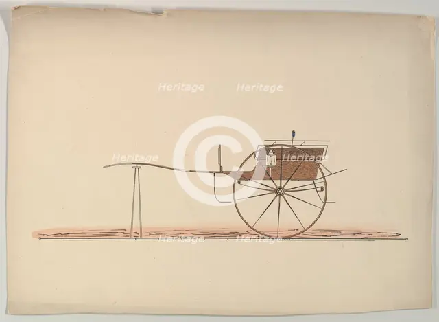Design for Village Cart, 1850-74. Creator: Unknown.
