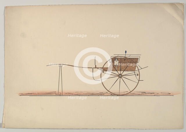 Design for Village Cart, 1850-74. Creator: Unknown.