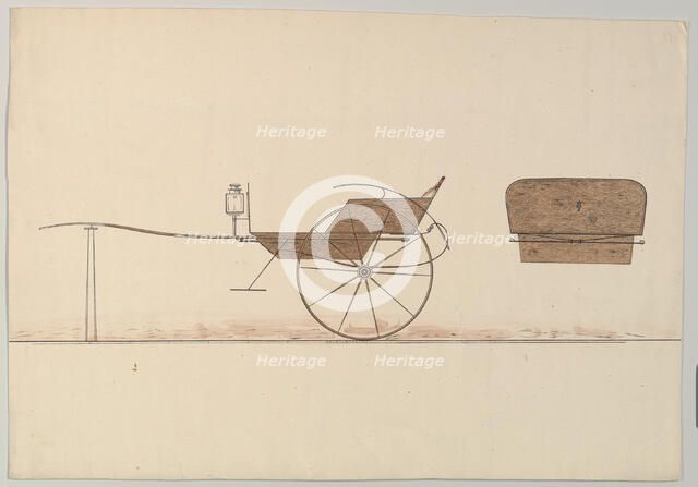 Design for Village Cart, 1850-74. Creator: Unknown.