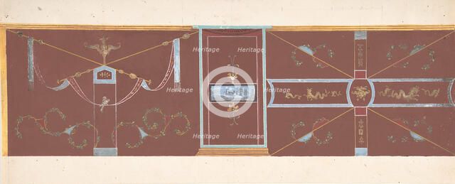 Design for Wall Decoration, . Creator: Pierre Francois Leonard Fontaine.