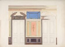 Design for Wall Elevation, Hôtel Candamo, 1873. Creators: Jules-Edmond-Charles Lachaise, Eugène-Pierre Gourdet