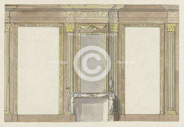 Design for wall painting, c.1752-c.1819. Creator: Juriaan Andriessen.