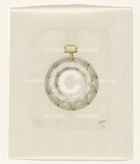 Design for watch-case, c.1765-c.1780.  Creator: Anon.