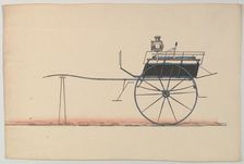 Design for Whitechapel Cart, 1850-74. Creator: Unknown