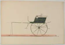 Design for Whitechapel Cart, 1850-74. Creator: Unknown