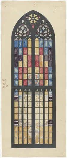 Design for window in the South Transept of the Dom in Utrecht, 1878-1938. Creator: Richard Roland Holst