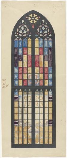 Design for window in the South Transept of the Dom in Utrecht, 1878-1938. Creator: Richard Roland Holst