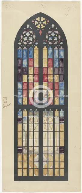 Design for window in the South Transept of the Dom in Utrecht, 1878-1938. Creator: Richard Roland Holst.