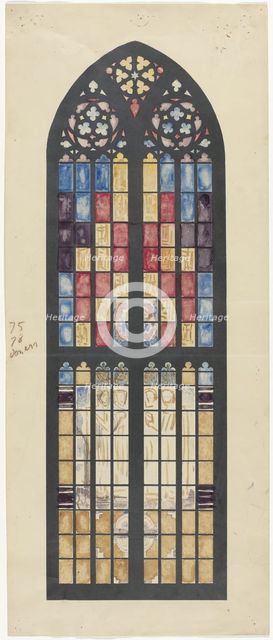 Design for window in the South Transept of the Dom in Utrecht, 1878-1938. Creator: Richard Roland Holst.