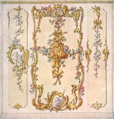 Design for a mural decoration, Germany, (1928). Creator: Unknown