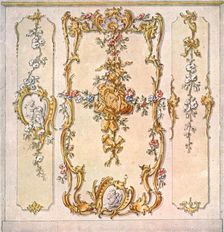 Design for a mural decoration, Germany, (1928). Creator: Unknown