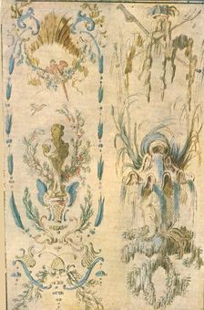 Design for a mural decoration, France, (1928). Creator: Unknown