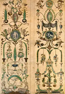 Design for a mural painting, France, (1928). Creator: Unknown