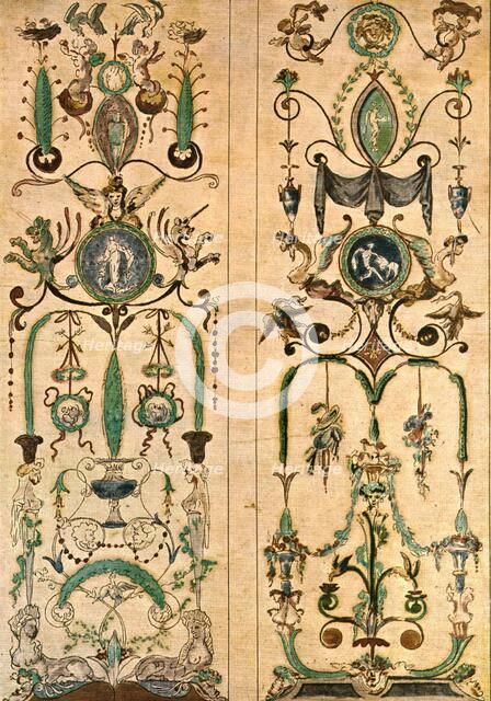 Design for a mural painting, France, (1928). Creator: Unknown.