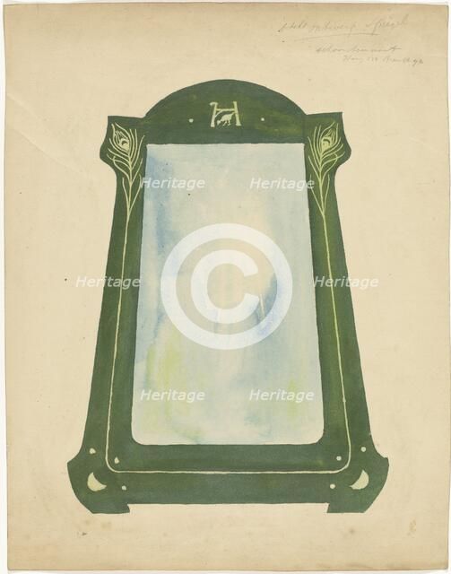 Design for a mirror, 1887-1911. Creator: Gustaaf Frederik van de Wall Perné.