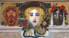 Design for a mosaic, 1897/1908. Creator: Franz Thiele