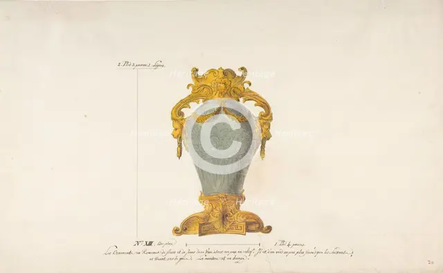 Design for a Mounted Chinese Vase, ca. 1750-85. Creator: Anon.