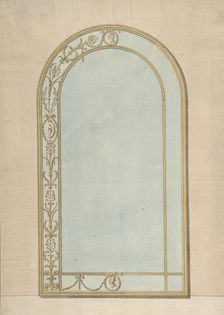 Design for a a Mirror with a Rounded Top, late 18th-early 19th century. Creator: John Yenn