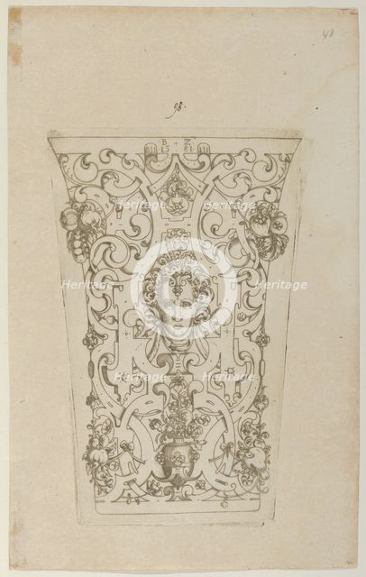 Design for a Beaker, 1581. Creator: Bernhard Zan.