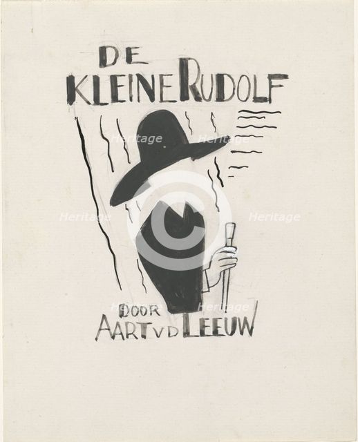 Design for a book cover for: Aart van der Leeuw, De kleine Rudolf, 1930, 1928-1930. Creator: Leo Gestel.
