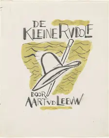 Design for a book cover for: Aart van der Leeuw, De kleine Rudolf, 1930, 1928-1930. Creator: Leo Gestel
