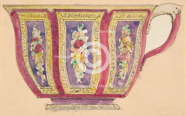 Design for a cup, 19th century. Creator: Anon.