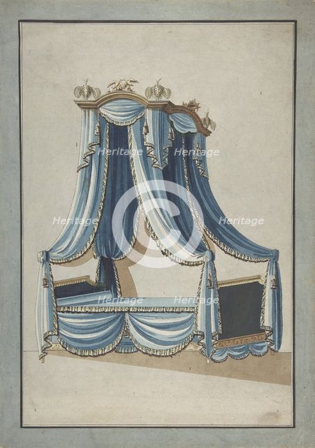 Design for a Canopy Bed, ca. 1760-80. Creator: Anon.
