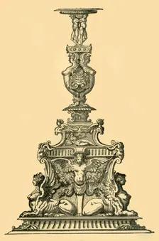 Design for a candelabrum, 16th century, (1881). Creator: Unknown