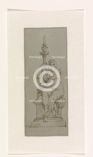 Design for a candlestick, c.1795.  Creator: Giuseppe Cades.