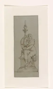 Design for a candlestick, c.1795. Creator: Giuseppe Cades