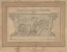 Design for a Casket with the Gonzaga Eagle, ca. 1527-46. Creator: Giulio Romano