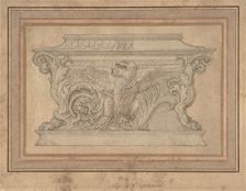 Design for a Casket with the Gonzaga Eagle, ca. 1527-46. Creator: Giulio Romano